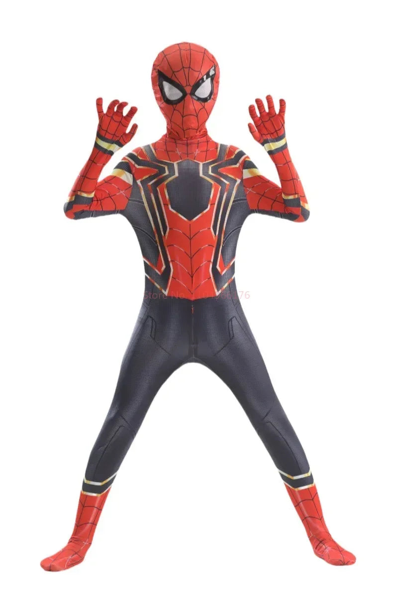 Spider-Man Inspired Black Red Superhero Cosplay Costume | Thread Armours