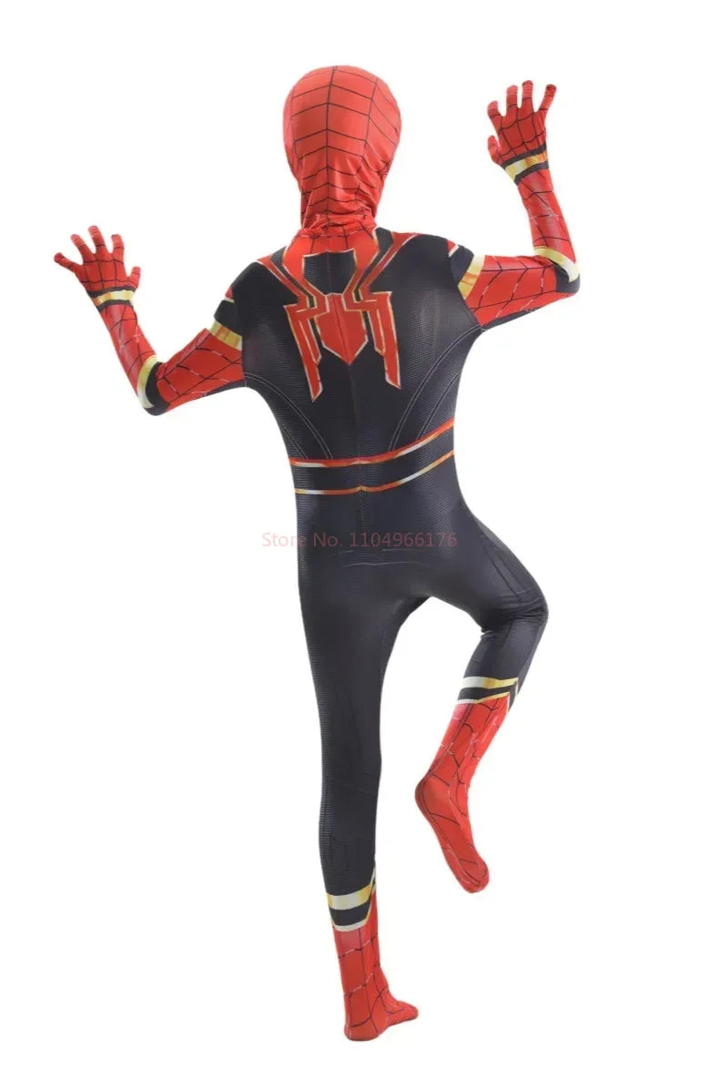Spider-Man Inspired Black Red Superhero Cosplay Costume | Thread Armours
