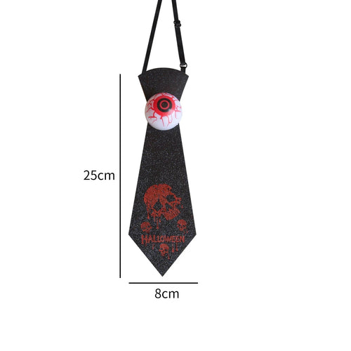 Glowing Eyeball Tie & Bat Bow Tie | Halloween Cosplay Accessory | Thread Armours