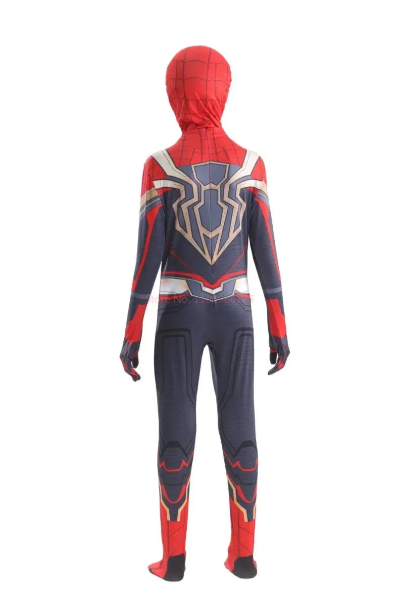 Spider-Man Inspired Red Gold Armor Style Cosplay Costume | Thread Armours