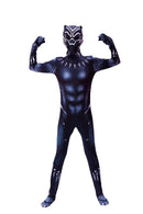 Black Panther superhero costume on a white background