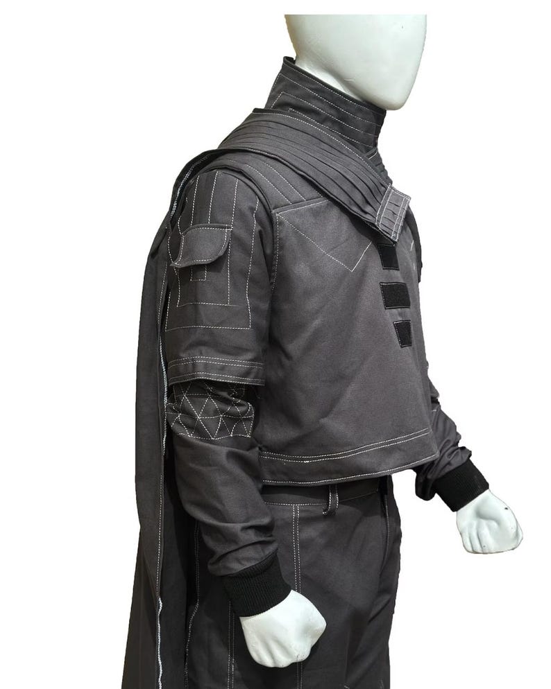 Custom Bounty Hunter Cosplay Costume Dark Gray | Thread Armours