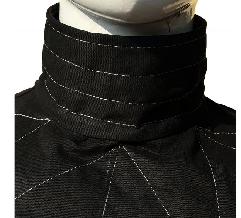 Custom Mandalorian Inspired Neck Seal Bounty Hunter Cosplay Accessory | Thread Armours