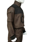 Custom Brown Flight Suit 3-Piece Bounty Hunter Cosplay Costume Mandalorian Inspired | Thread Armours