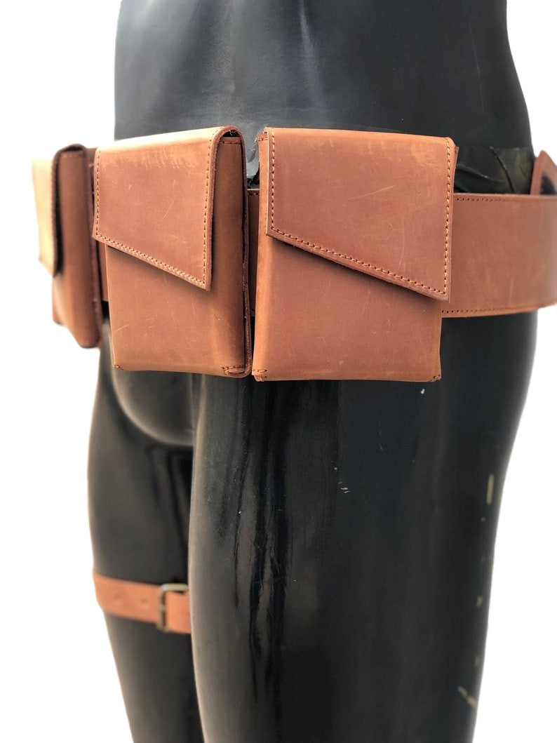 Boba Fett Inspired Cosplay Costume Leather Belt | Thread Armours