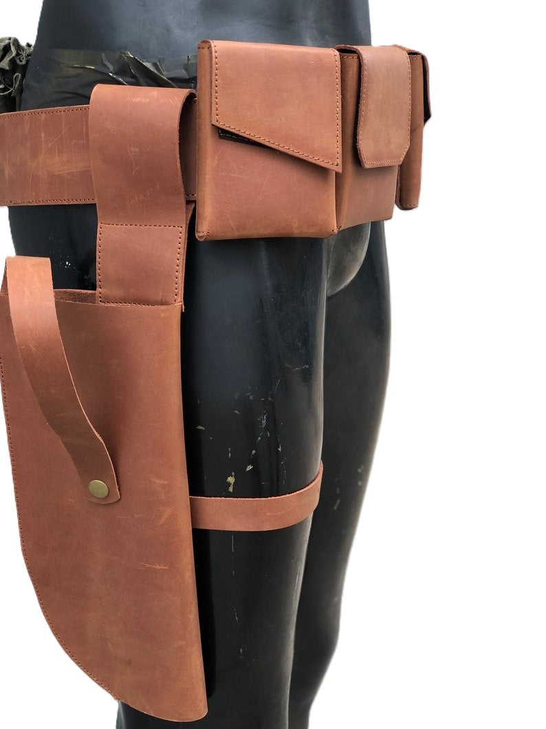 Boba Fett Inspired Cosplay Costume Leather Belt | Thread Armours