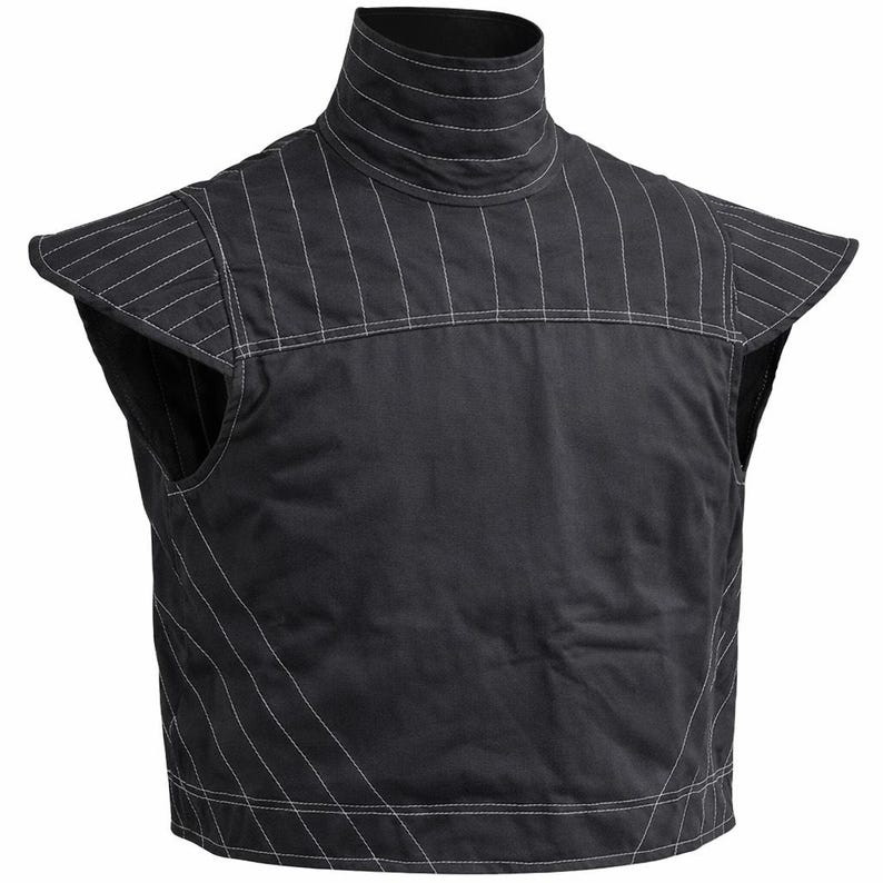 Custom Quilted Neck Vest For Mandalorian Inspired Cosplay Costume | Thread Armours