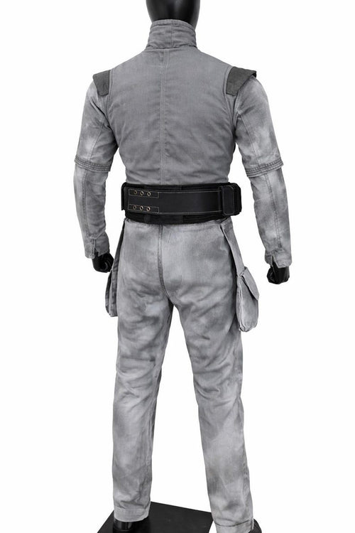 Bounty Hunter Grey Flight Suit Mandalorian Inspired Custom Cosplay Costume | Thread Armours