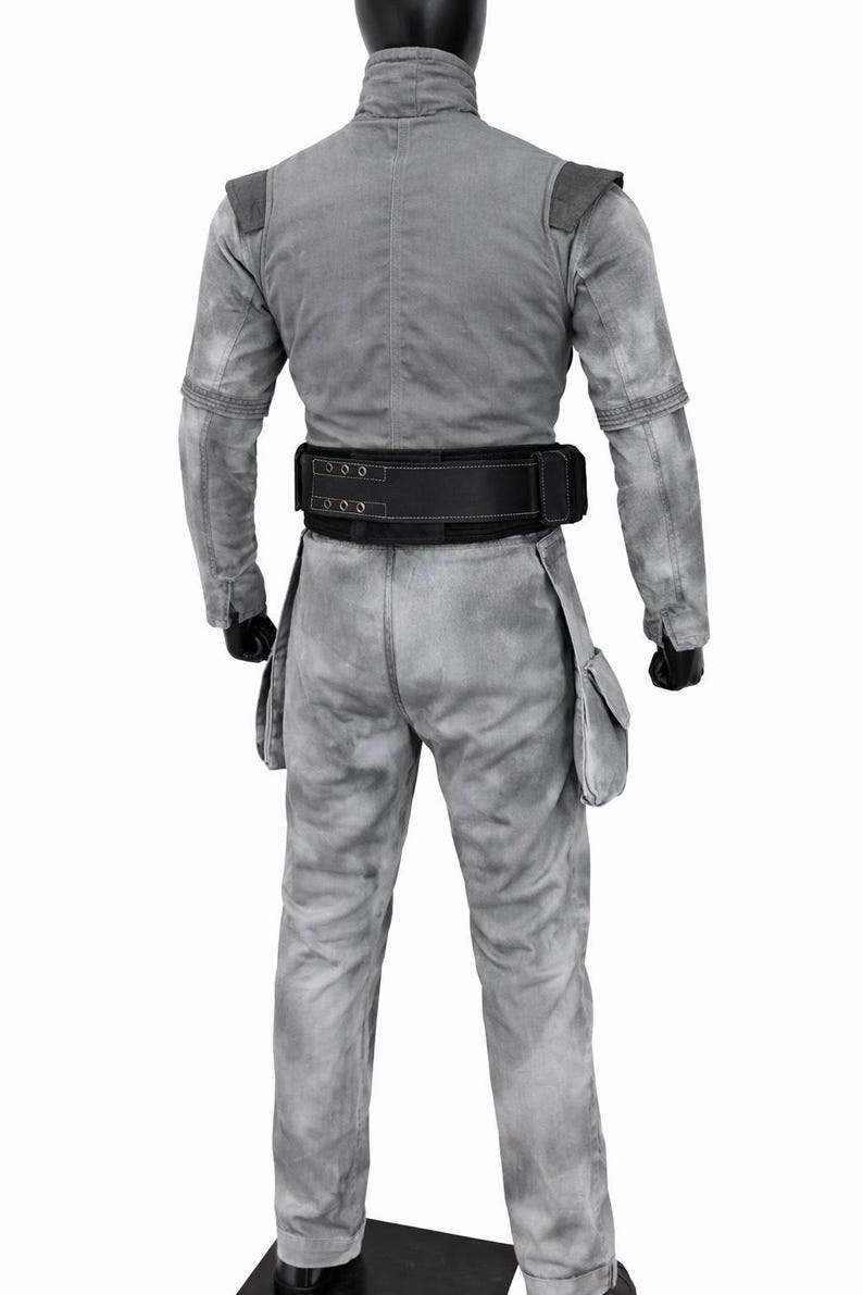 Bounty Hunter Grey Flight Suit Mandalorian Inspired Custom Cosplay Costume | Thread Armours