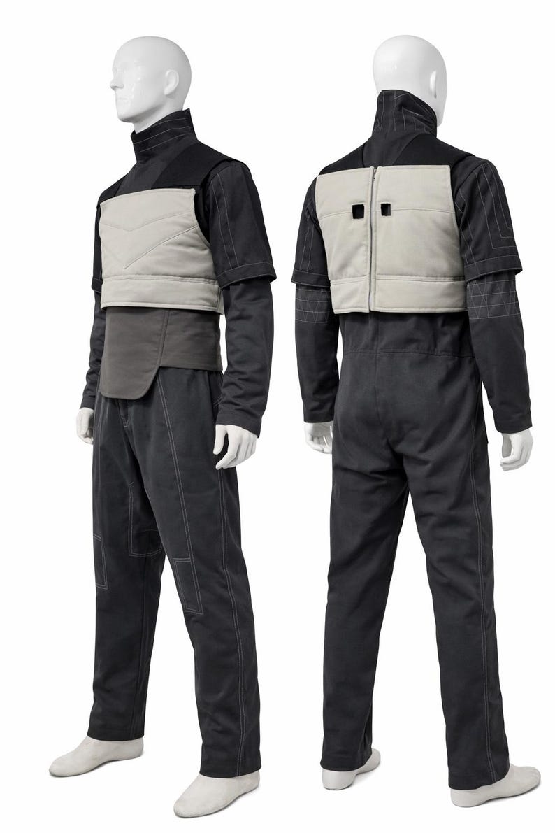 Bounty Hunter Custom Cosplay Costume Mandalorian Inspired Sci-Fi Flight Suit | Thread Armours