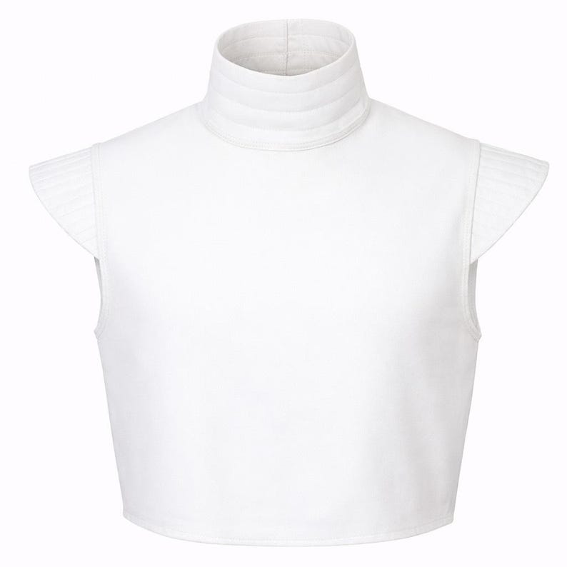 Custom Made Bounty Hunter Cosplay White Vest Mandalorian Inspired | Thread Armours