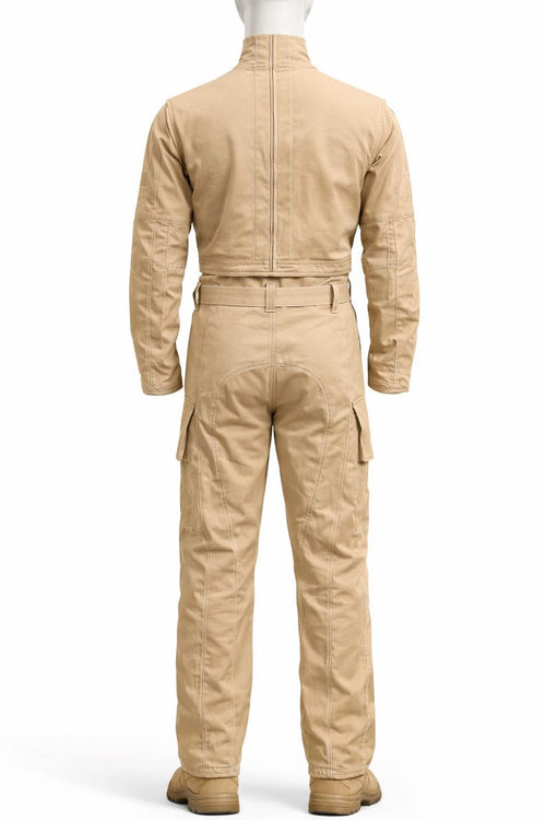 Custom Warrior Flight Suit,  3-Piece Bounty Hunter Camel Cosplay Costume | Thread Armours