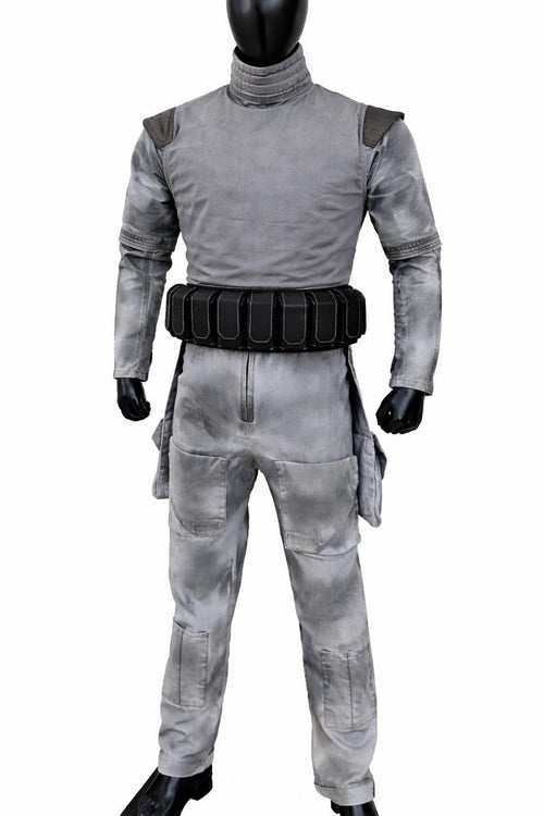 Bounty Hunter Grey Flight Suit Mandalorian Inspired Custom Cosplay Costume | Thread Armours