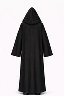 Black Hooded Cape Custom Made Mandalorian Inspired Cosplay Cloak | Thread Armours