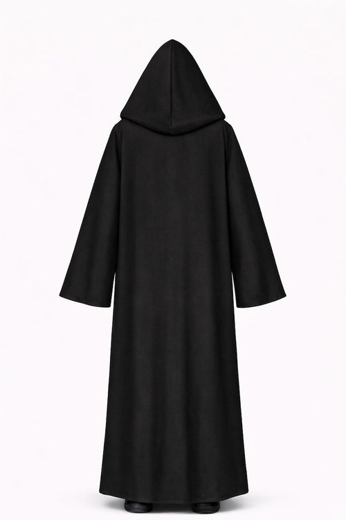 Black Hooded Cape Custom Made Mandalorian Inspired Cosplay Cloak | Thread Armours