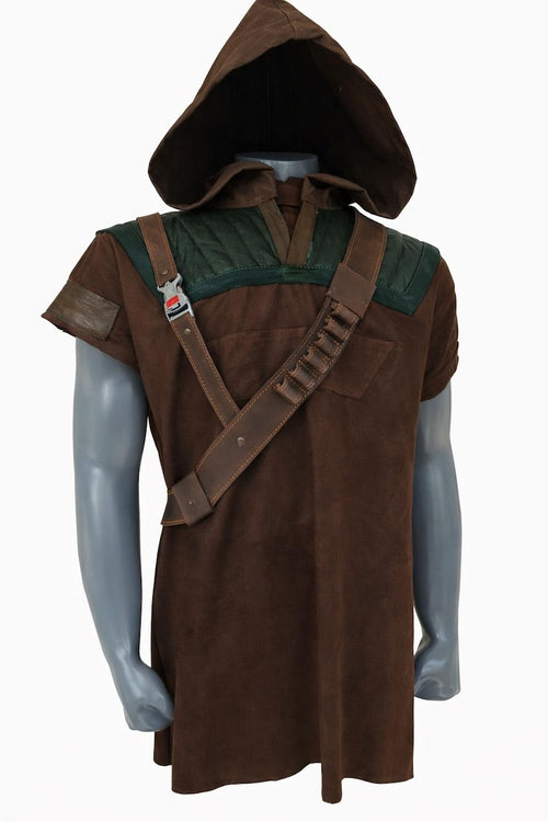 Hooded Tunic Mandalorian Bounty Hunter Inspired Custom Cosplay Top | Thread Armours