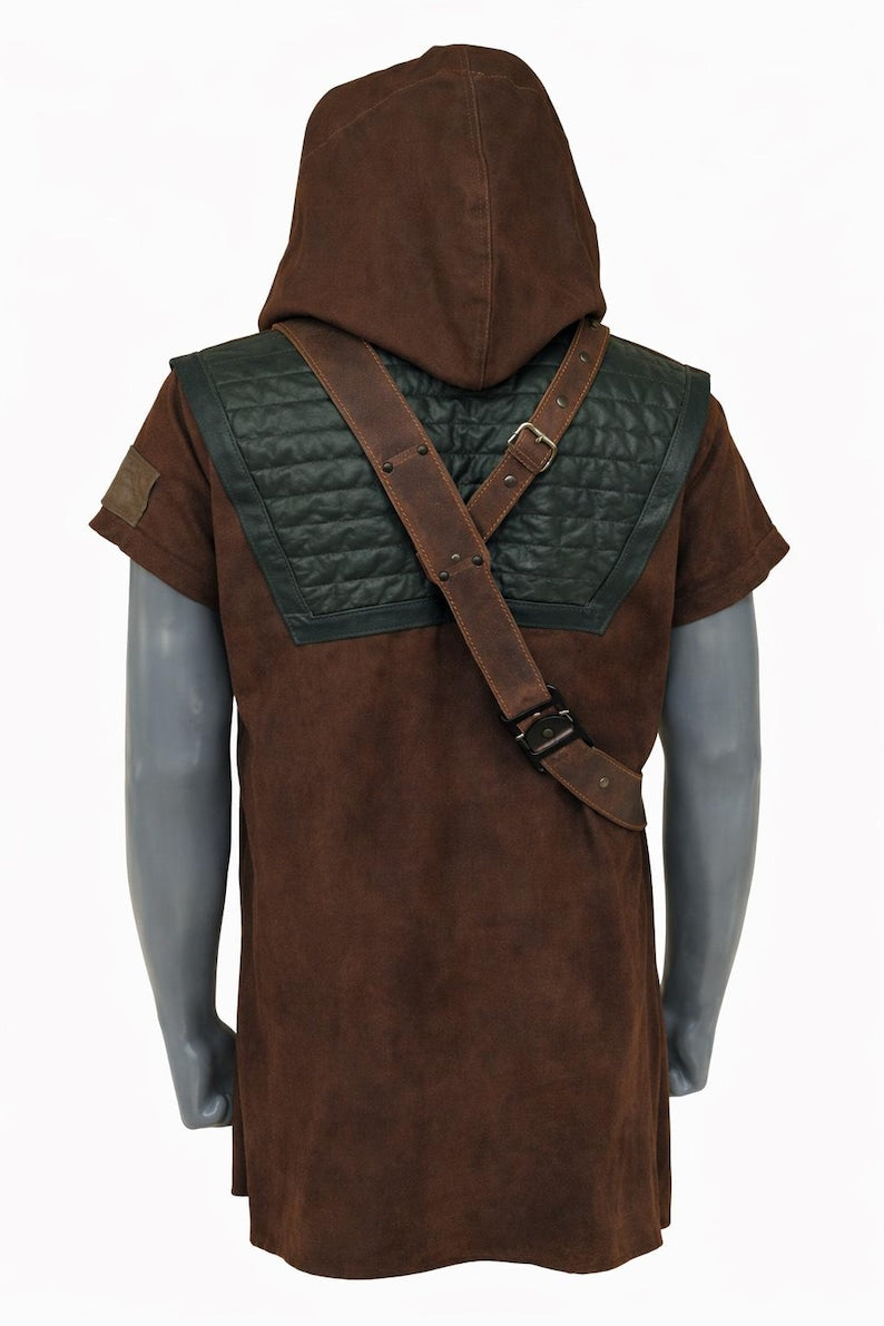 Hooded Tunic Mandalorian Bounty Hunter Inspired Custom Cosplay Top | Thread Armours