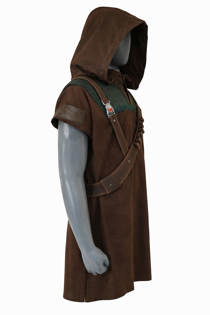Hooded Tunic Mandalorian Bounty Hunter Inspired Custom Cosplay Top | Thread Armours
