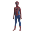 Kids red and blue spider superhero costume full body cosplay suit