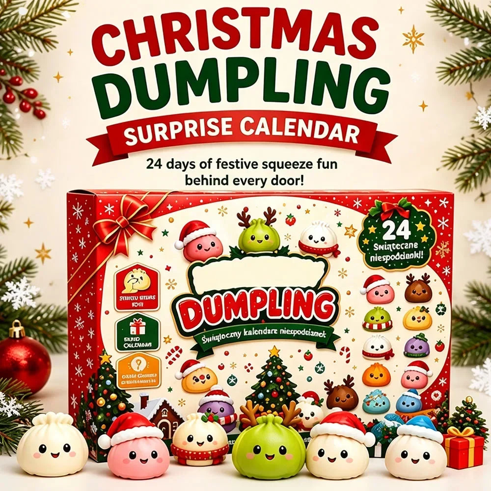 24 Mini Dumpling Squishy Christmas Advent Calendar 2026 Countdown Gift for Kids | Thread Armours