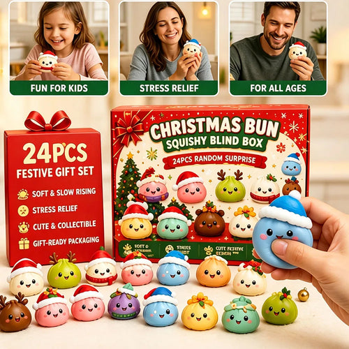 24 Mini Dumpling Squishy Christmas Advent Calendar 2026 Countdown Gift for Kids | Thread Armours