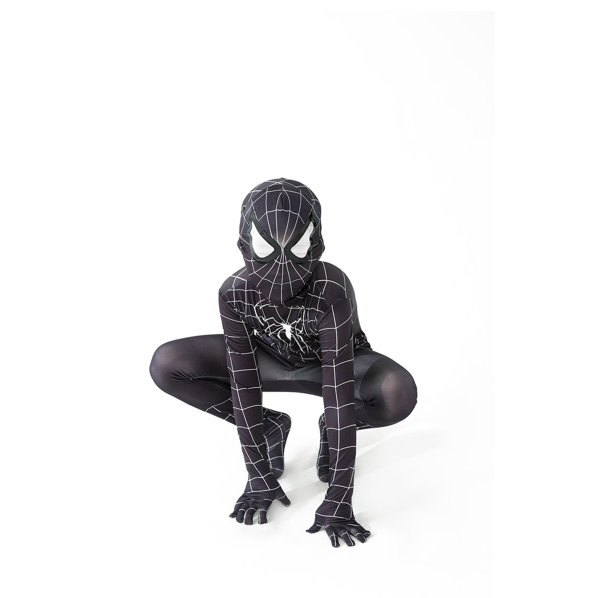 Black Symbiote Spiderman Inspired Suit Kids & Adults Superhero Cosplay Costume | Thread Armours
