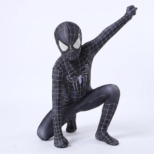Black Symbiote Spiderman Inspired Suit Kids & Adults Superhero Cosplay Costume | Thread Armours