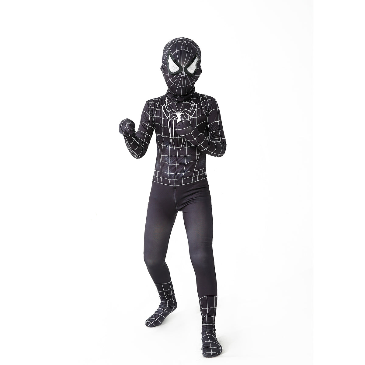 Black Symbiote Spiderman Inspired Suit Kids & Adults Superhero Cosplay Costume | Thread Armours