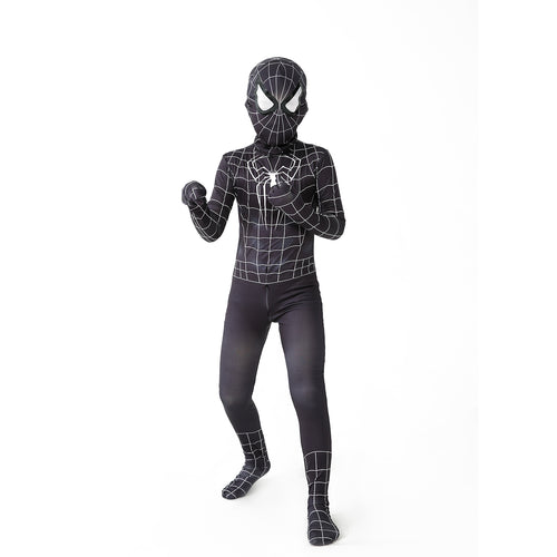 Black Symbiote Spiderman Inspired Suit Kids & Adults Superhero Cosplay Costume | Thread Armours