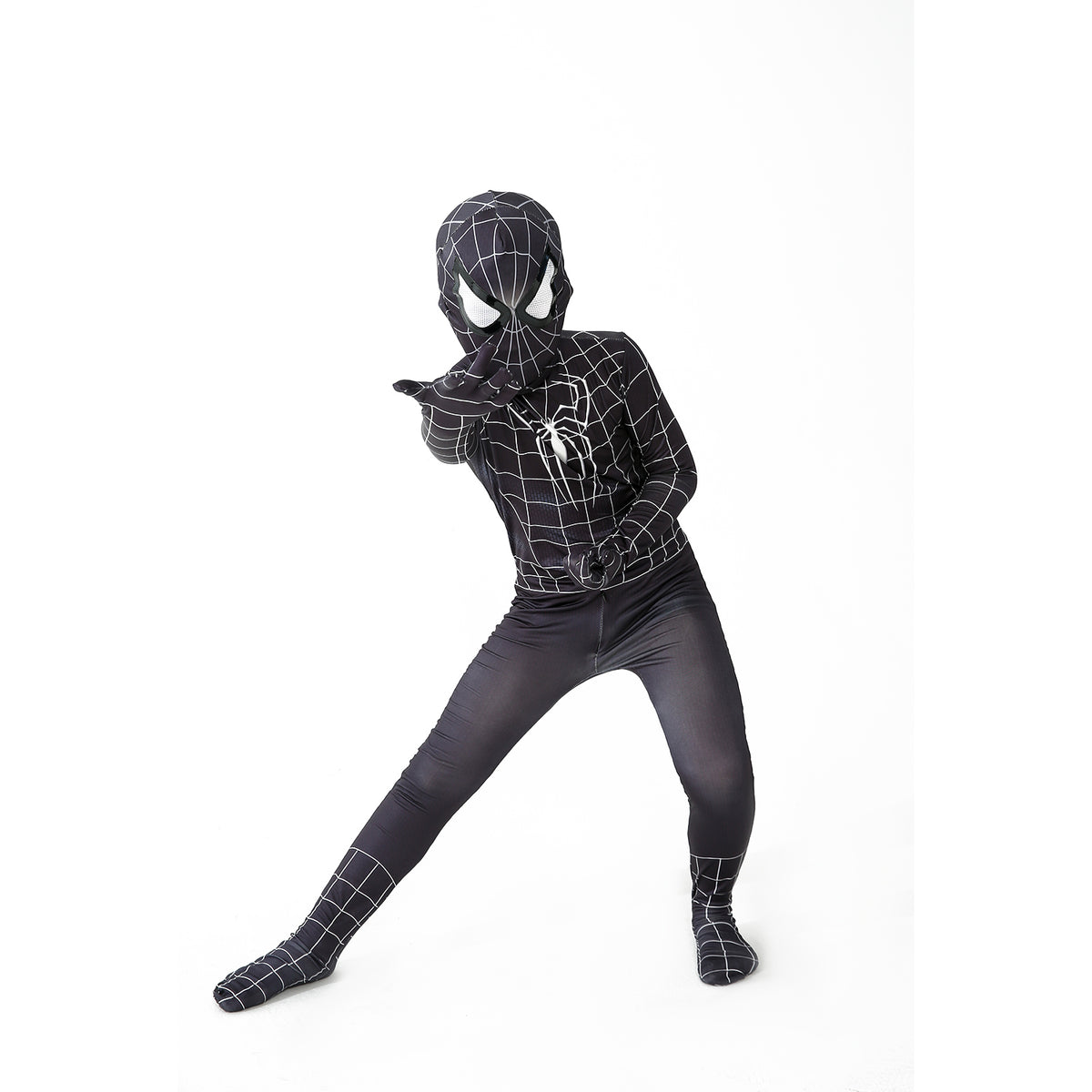 Black Symbiote Spiderman Inspired Suit Kids & Adults Superhero Cosplay Costume | Thread Armours