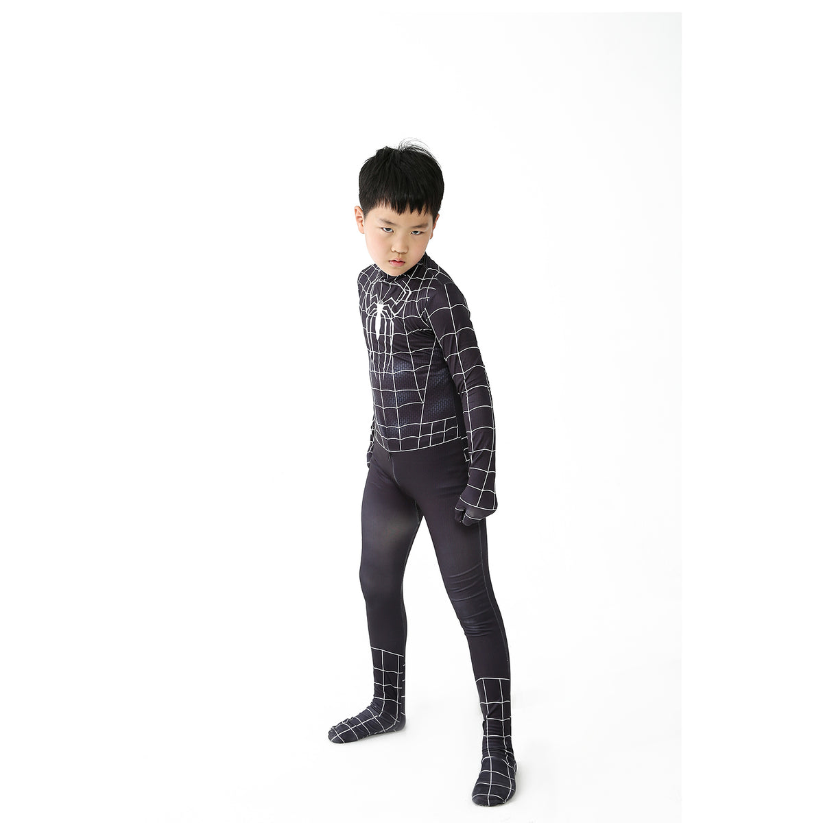 Black Symbiote Spiderman Inspired Suit Kids & Adults Superhero Cosplay Costume | Thread Armours