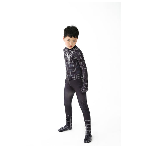 Black Symbiote Spiderman Inspired Suit Kids & Adults Superhero Cosplay Costume | Thread Armours