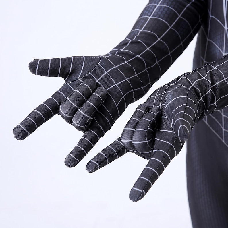 Black Symbiote Spiderman Inspired Suit Kids & Adults Superhero Cosplay Costume | Thread Armours