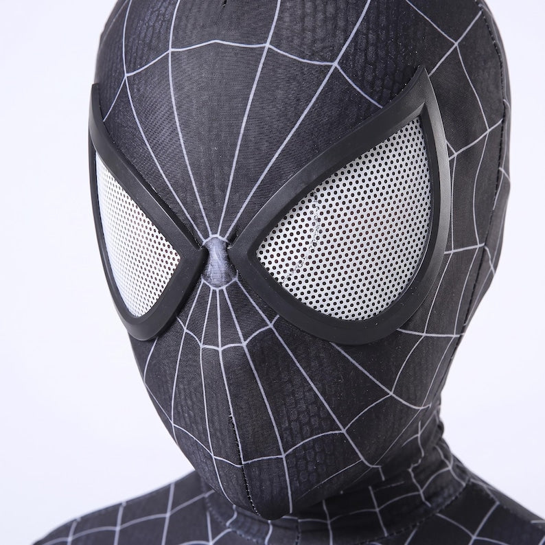 Black Symbiote Spiderman Inspired Suit Kids & Adults Superhero Cosplay Costume | Thread Armours