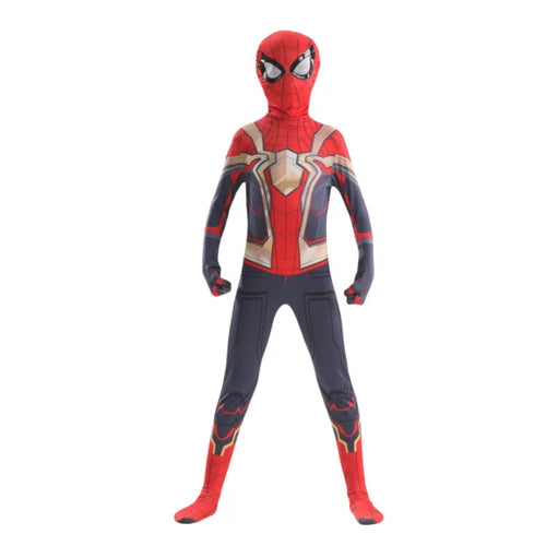 Spider-Man Inspired Red Gold Armor Style Cosplay Costume | Thread Armours